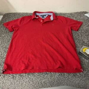 Tommy Hilfiger Classic Red Polo Shirt